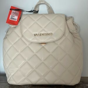 Mario Valentino Ivory/cream colored backpack